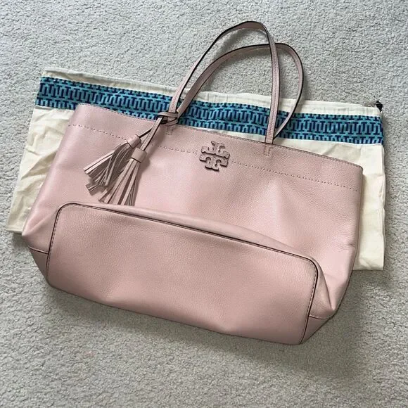 Pink Tory Burch McGraw Tote