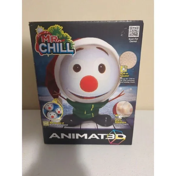 Animated Mr. Chill Singing Talking Joking Animated Snowman‎ Christmas New