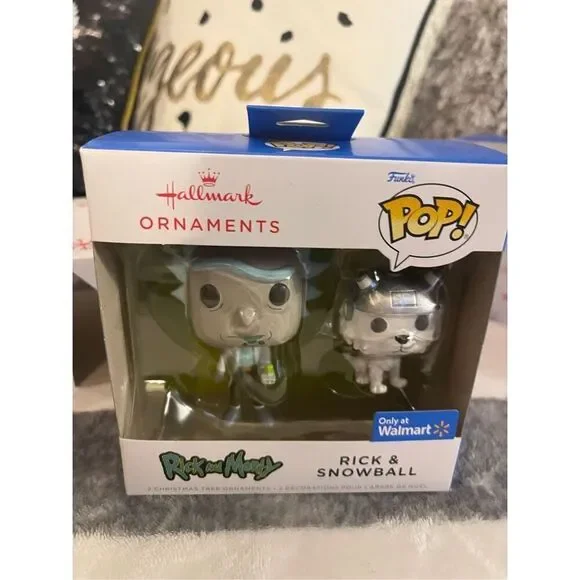 Nip nwt hallmark & Funco pop rick & morty charm christmas ornaments tree
