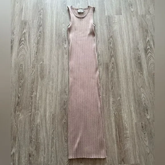 ASOS Ribbed Sleeveless Maxi Dress