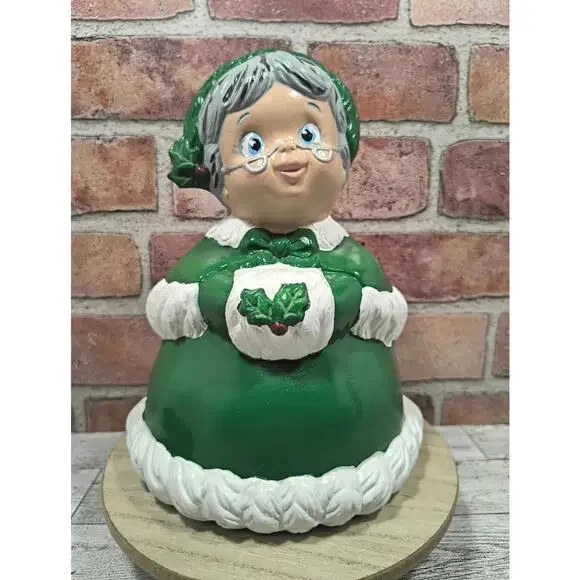Mrs Claus Ceramic Hobby Hand Painted Vintage Christmas Grandma Figurine Holiday