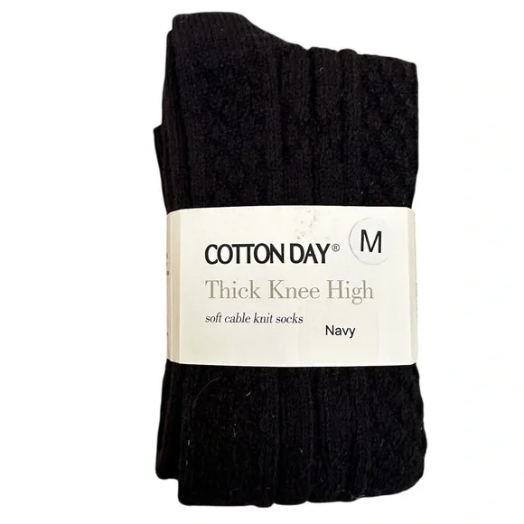Navy Knee High Socks