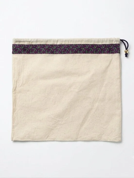 Tory Burch Medium Canvas Drawstring Dust Bag 14.5 X 13.5