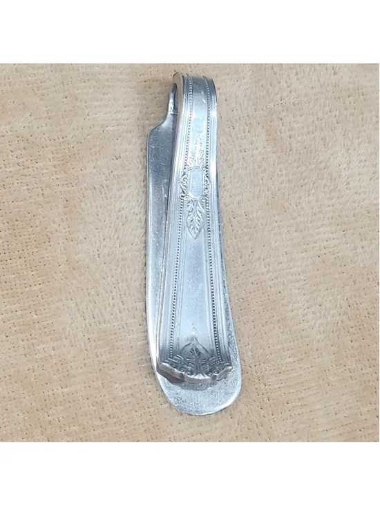 R&B Reed & Barton Silverplate Manor Money Clip Card Holder