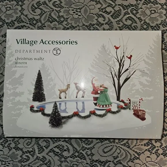 Department 56 Village Accessories Christmas Waltz Animated Scene