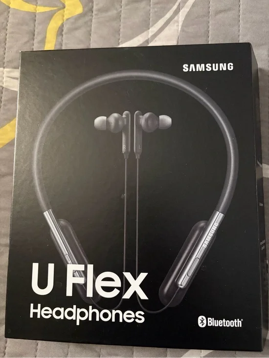 Samsung U Flex Wireless Neckband Headphones - Black and Silver