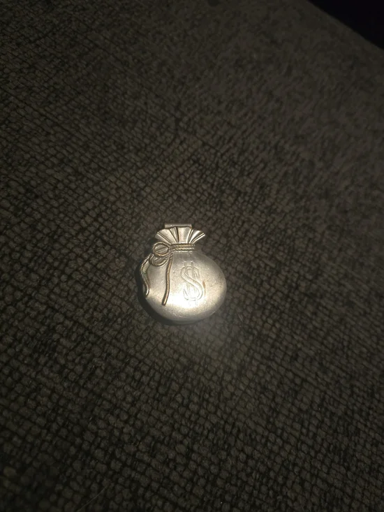 Anson | Vintage Silver-plated Money Bag Money Clip
