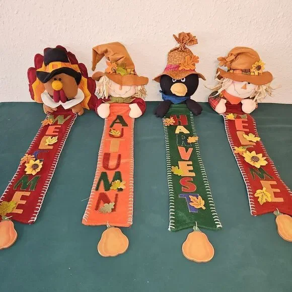 Adorable Autumn Themed Plush Wall Decor Set