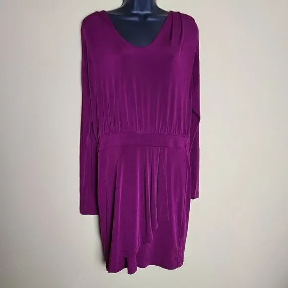 BCBGeneration Purple Long Sleeve Dress