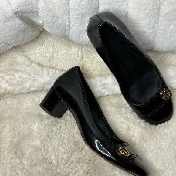 Tory Burch Black Patent Leather Heels Tory Burch Marion Size 8