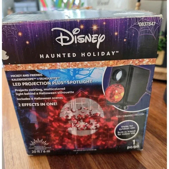 Disney Gemmy Haunted Holiday Kaleidoscope Silhouette LED‎ Projection & Spotlight