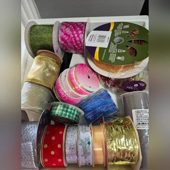 RIBBON: 7 Rolls , New Unopened.   Then Partial Rolls Added