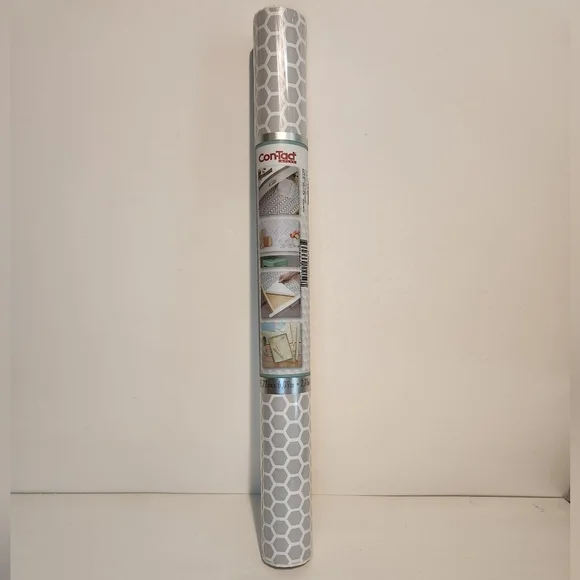 Brand New Grey and White Honeycomb style Contact Paper