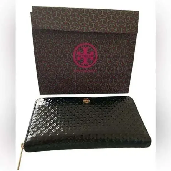 Tory Burch Black Quilted Wallet