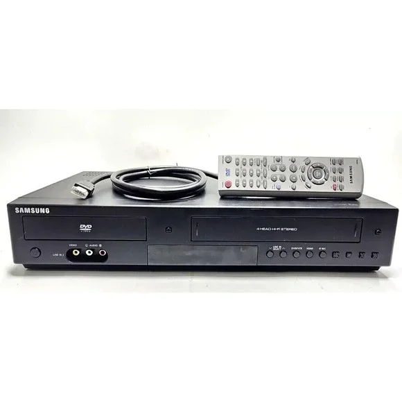 Samsung DVD-V9800 DVD VCR Combo VHS Tape Player Recorder w/ Remote & HDMI Cable