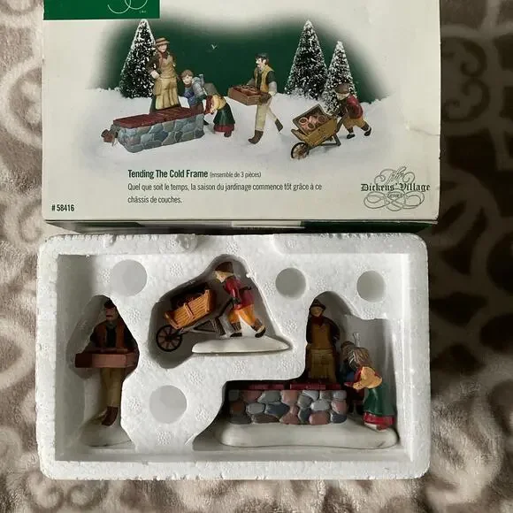 Tending the cold frame‎ department 56 Dickens Village series, unused