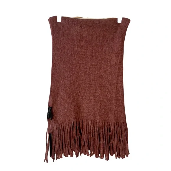 Steve Madden NEW Blanket Wrap Scarf Maroon OS Cozy Soft Comfortable