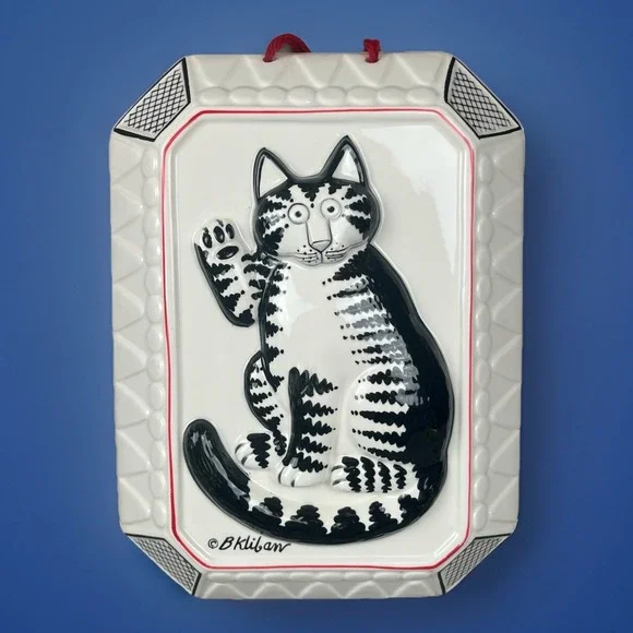 VTG Sigma Taste Setter Bernard B Kliban Cat Wall Hanging Cermaic Mold Art