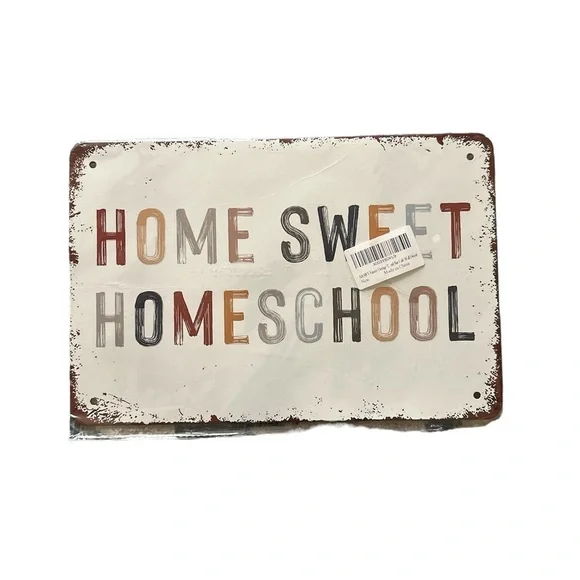 Tin Wall Decor Home School *Firm*