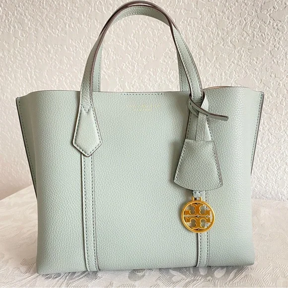 Tory Burch light blue small tote