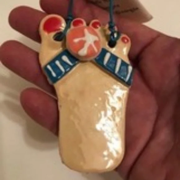 Flip Flop Ornament Handmade Pam Martin New Beach