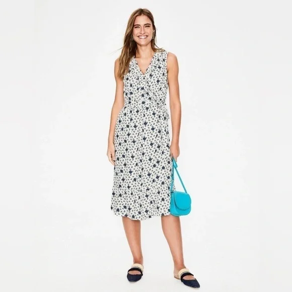 NWT BODEN Nancy Linen Midi Dress