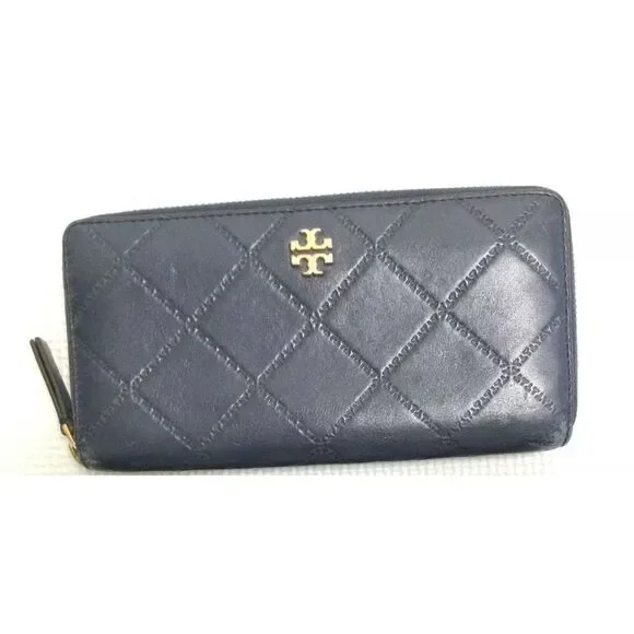 Tory Burch Blue Bifold Wallet