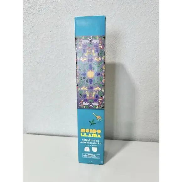 Mondo Llama -Kaleidoscopic Animal Sticker Poster DIY Art Kit