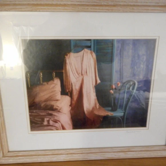 Vintage Shabby cottage chic photo print signed