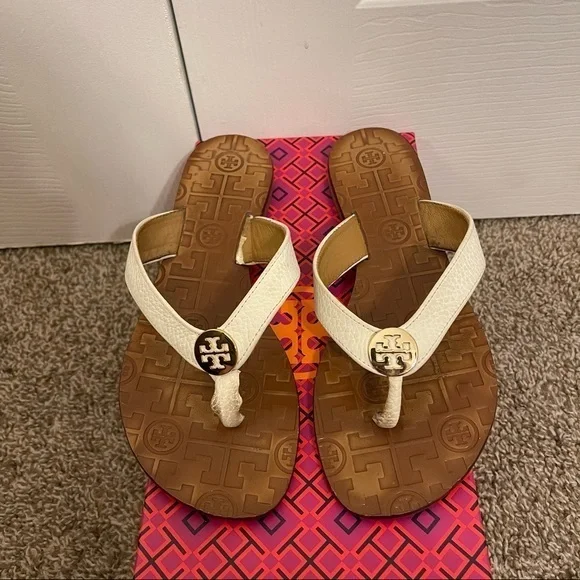 DAMAGED Tory Burch Thora Thong Sandals
