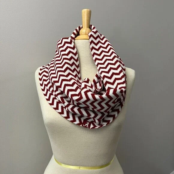 The Game Alabama Knit Chevron Infinity Scarf