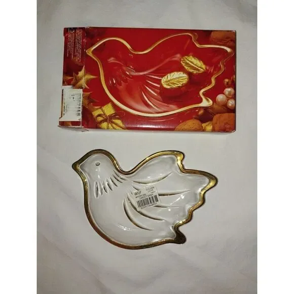 Mikasa Golden Dove Gold Trim Candy Dish