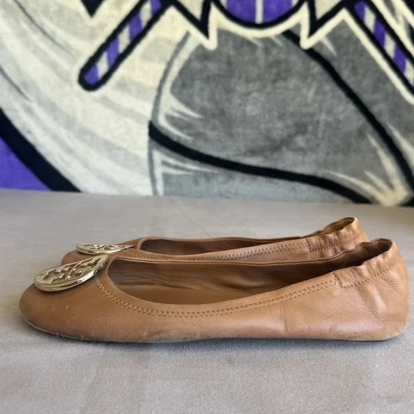 Size 9m - Tory Burch Tan Brown Ballet Flats
