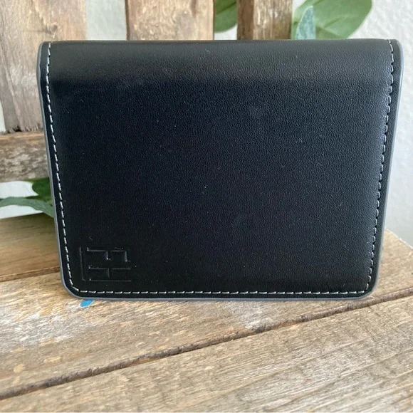 FORREST & HAROLD SLIM TOP GRAIN LEATHER HAND CRAFTED MONEY CLIP SLIM WALLET