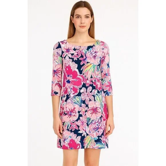 Lilly Pulitzer Sophie Dress Size Large Floral Stretch