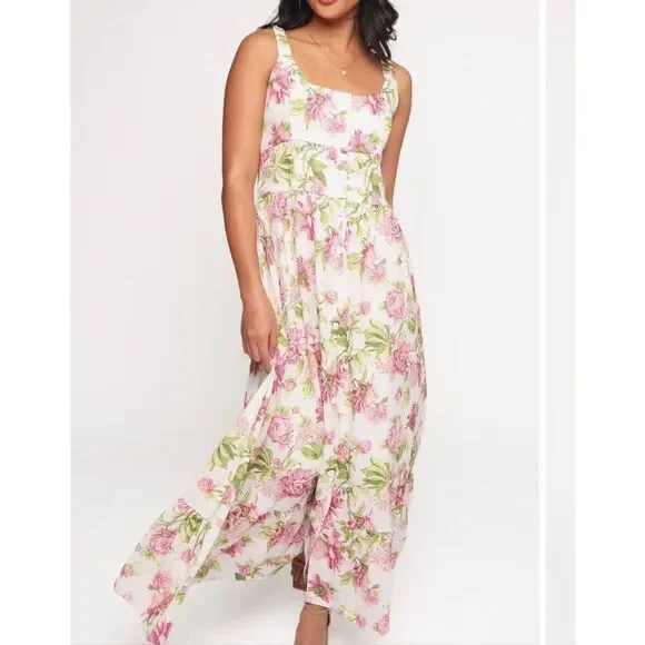 Petal & Pup Tullia Floral Maxi Dress Medium Nwot