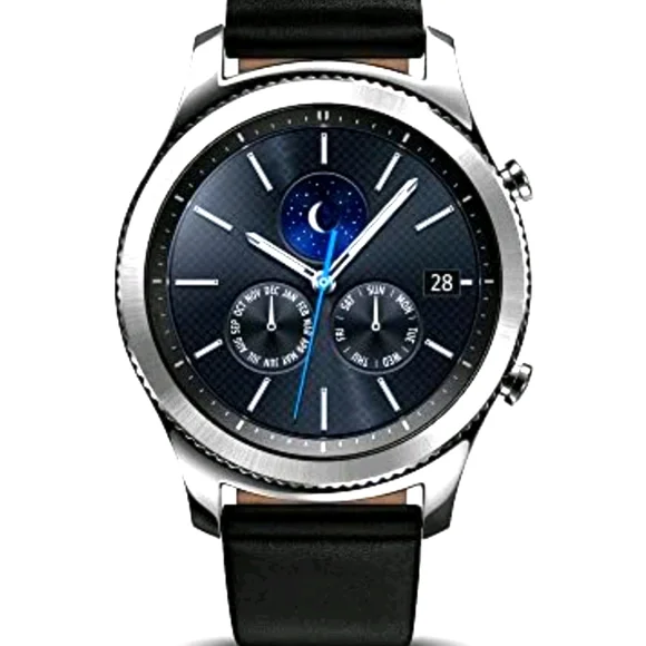 SAMSUNG GEAR || S3 Classic SmartWatch.Unisex Sz. OS INCLUDES BLACK LEATH…