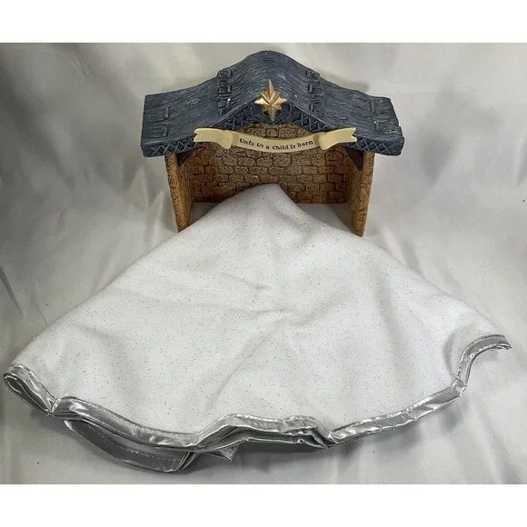 Thomas Kinkade Hawthorne Village Nativity Tree Collection Unto A Child Is Born