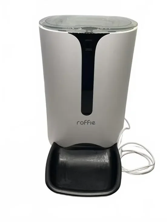 Roffie PF30 Automatic Pet Feeder with Bowl TESTED Shows Wear with LT food stains