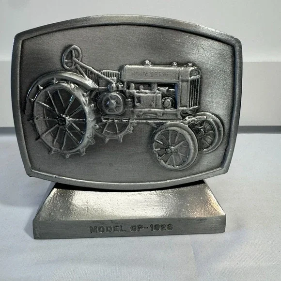 1982 John Deere Employee Credit Union Coin Bank Model GP-1928 Tractor Piggy Bank