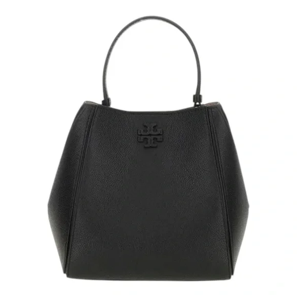 Tory Burch Megraw Leather Small Bucket Bag