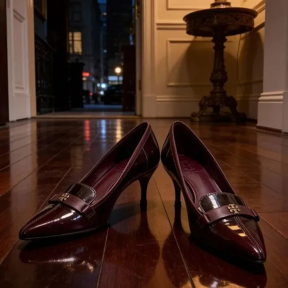 Tory Burch Women’s Burgundy heels Size 6M