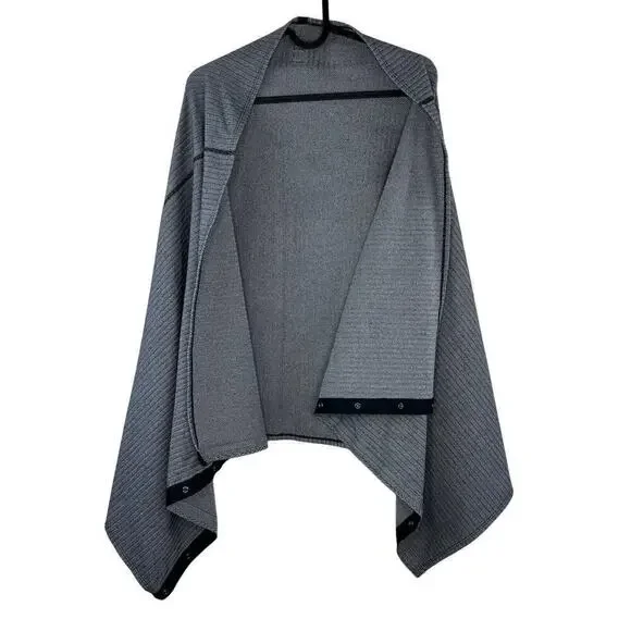 Lululemon Vinyasa Scarf  / Wrap Black White Herringbone Casual Neutral Leisure