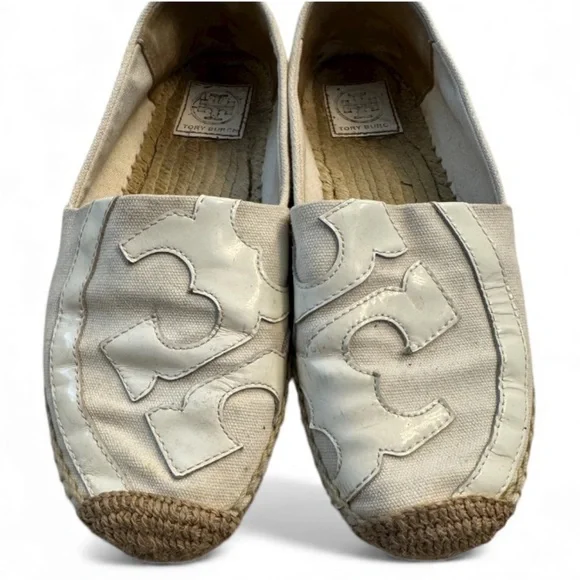 Tory Burch Beige Espadrille Slip-Ons