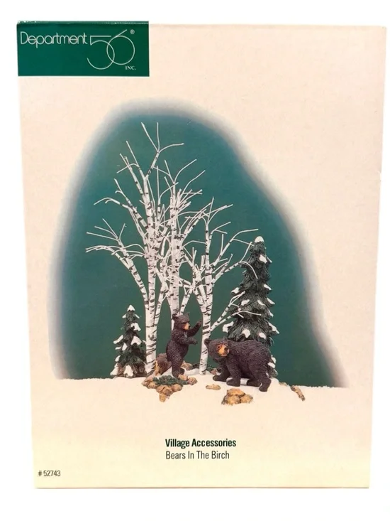 Department 56 Bears in the Birch