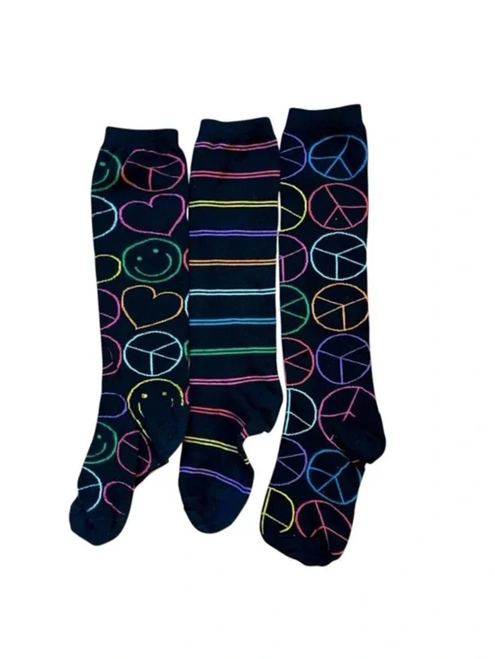 4/$25 LittleMissMatched knee high socks pair of 3