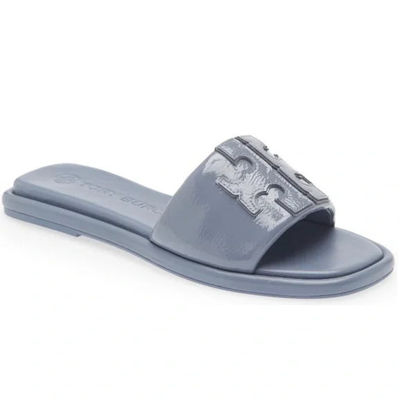 NIB Tory Burch T-sport slide in blue Size: 7