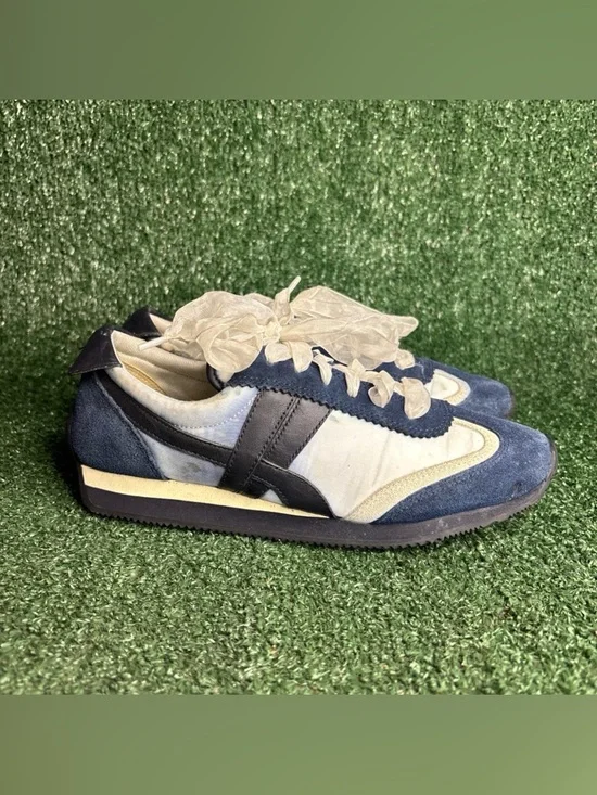 TORY BURCH 8913 SUEDE AND TEXTILE Women's Sneakers Trainers Size 8 M
