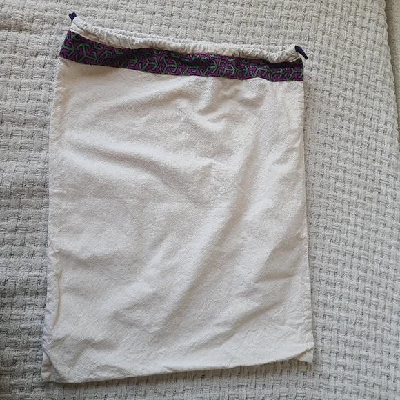 Tory Burch Dust Bag White Skirt with Patterned Trim