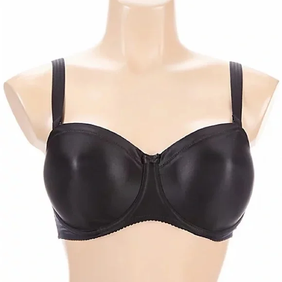 Prima Donna Marie Jo Black Satin Convertible Strapless Bra
